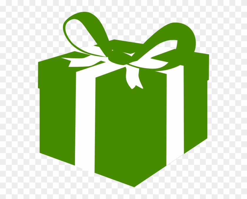 Green Box Clip Art - Green Present Box Png #121979