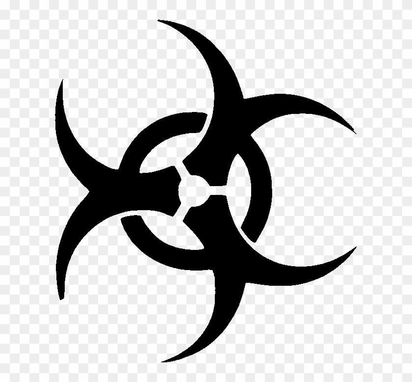 Glitter Tattoo Stencil Biohazard Sb Image - Tattoos Stencils #122033