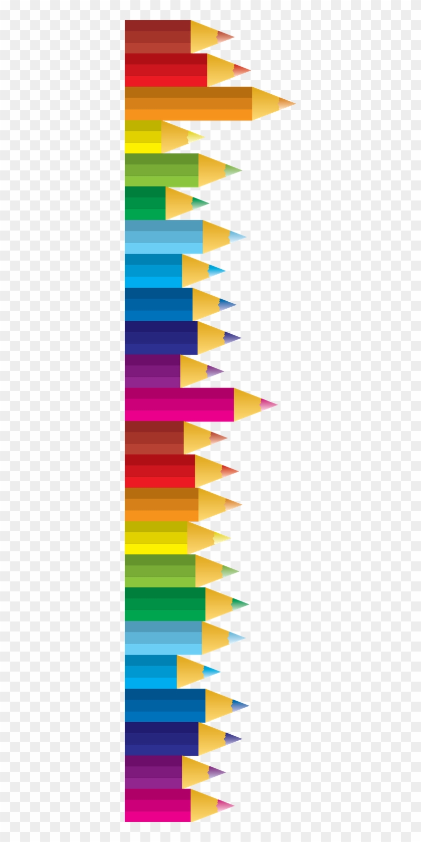 Teacher - Pencil - Clipart - Color Pencil Border Clipart #122050