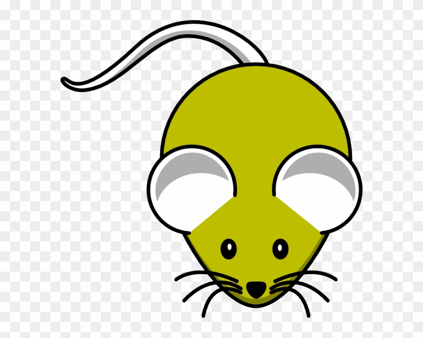 Gray Yellow Mouse Clip Art - Maus Clipart #122065