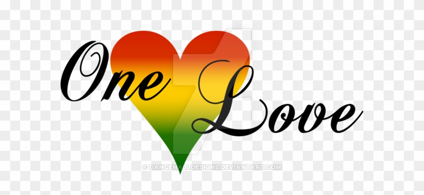 Rasta Clipart Heart - One Love One Heart Logo #122090