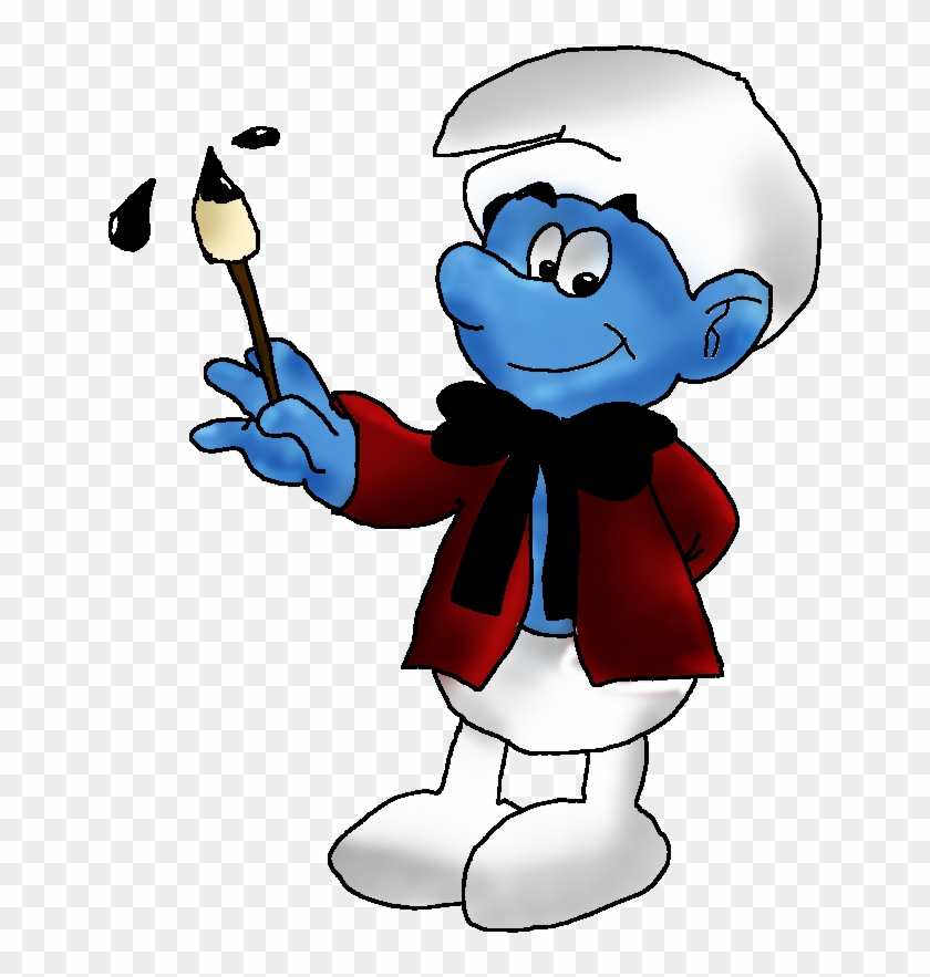 Painter Smurf By Kalila-chan On Clipart Library - Openclipart #122097