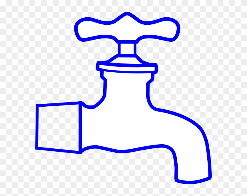 Blue Faucet Clip Art - Sink Faucet Clipart #122099