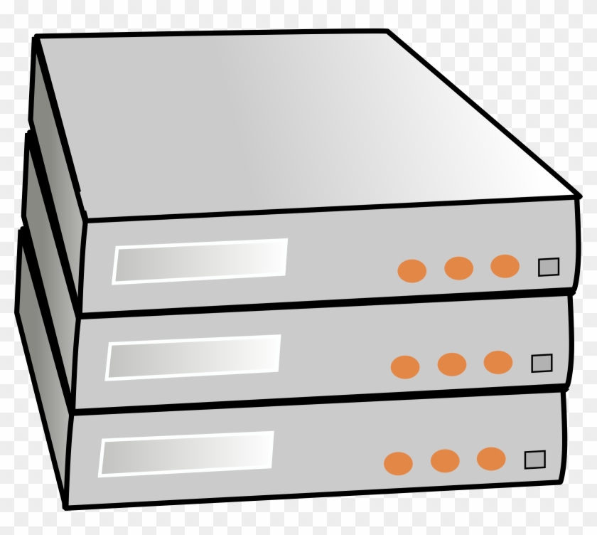 Clipart Stacked Servers - Server Rack Clip Art #122209