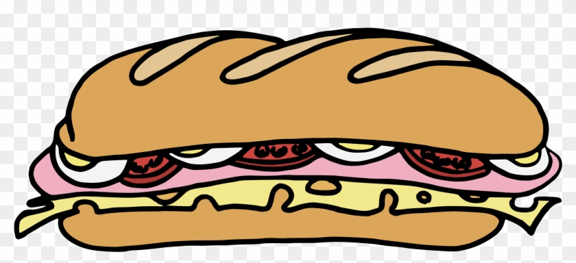 Free Vector Sandwich One Clip Art - Sub Sandwich Clipart #122450