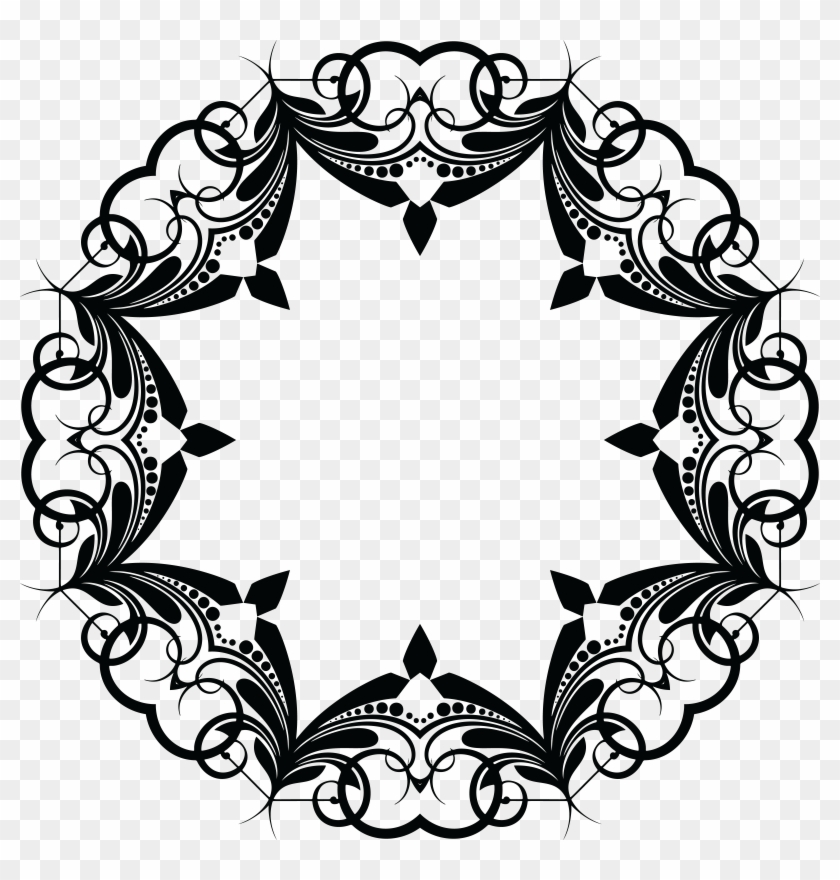 Free Clipart Of A Frame Design Element - Flourish #122546