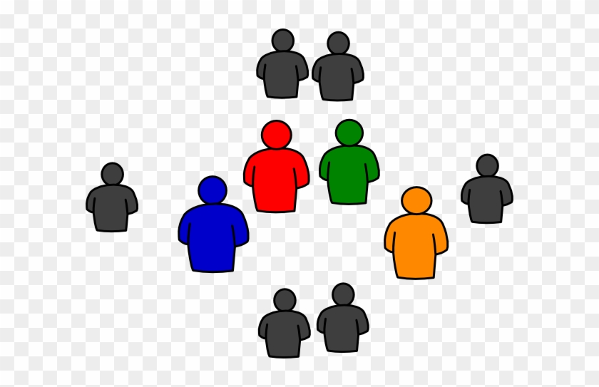 Group Of People In Round Clip Art - Powerpoint People Clip Art #122662