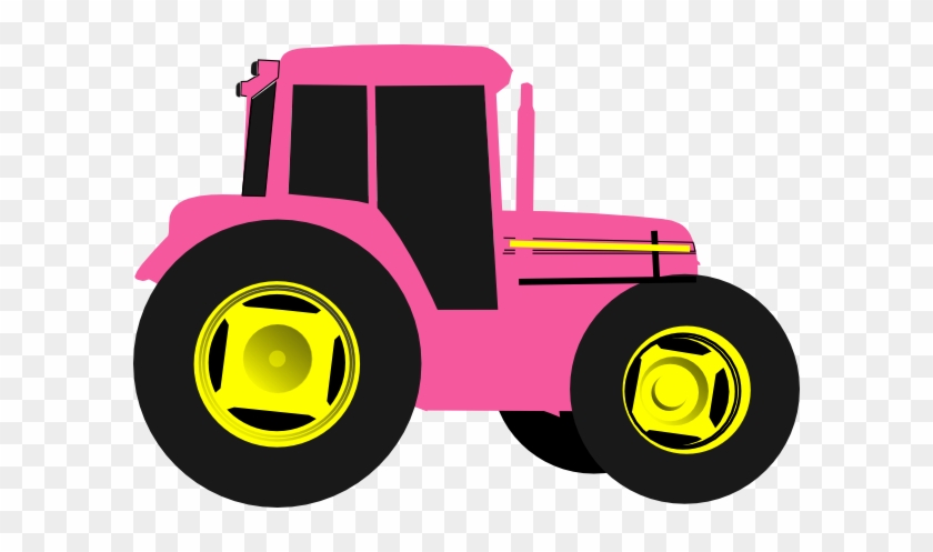 John Deere Clip Art Http Www Clker Com Clipart Hot - Pink Tractor Clipart #122901