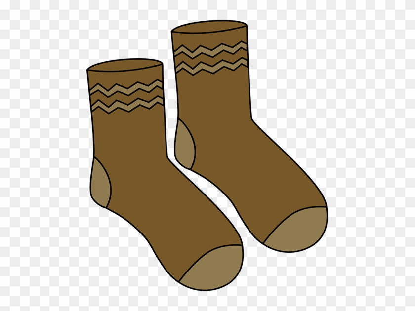 Brown Pair Of Socks Clip Art - Pairs Of Socks Cartoon #123373