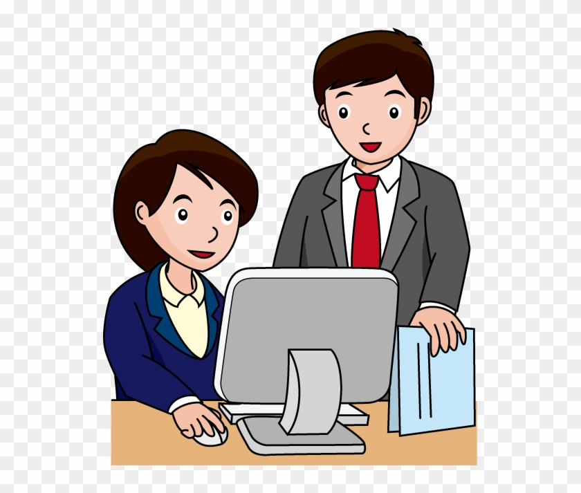 Clip Art Computer User Clipartsco - Cartoon #123465