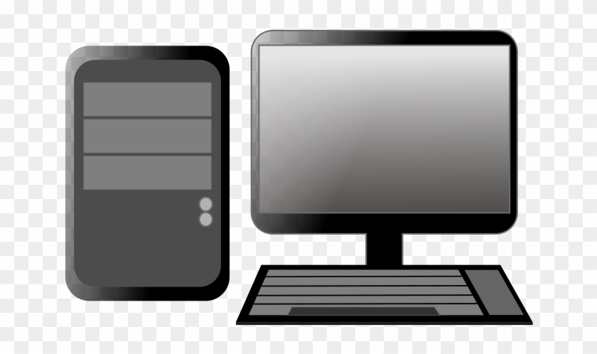 Pc Clipart - - Desktop Computer Vector Png #123471