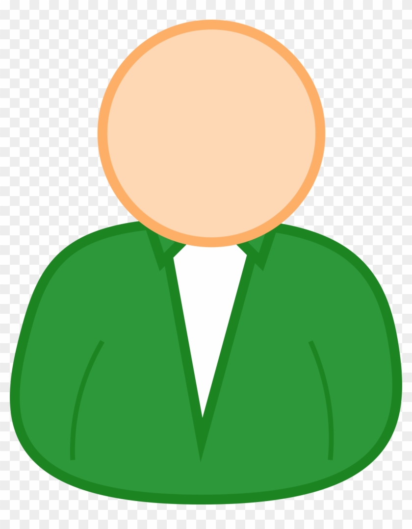 Big Image - Clipart Of Green Person #123490
