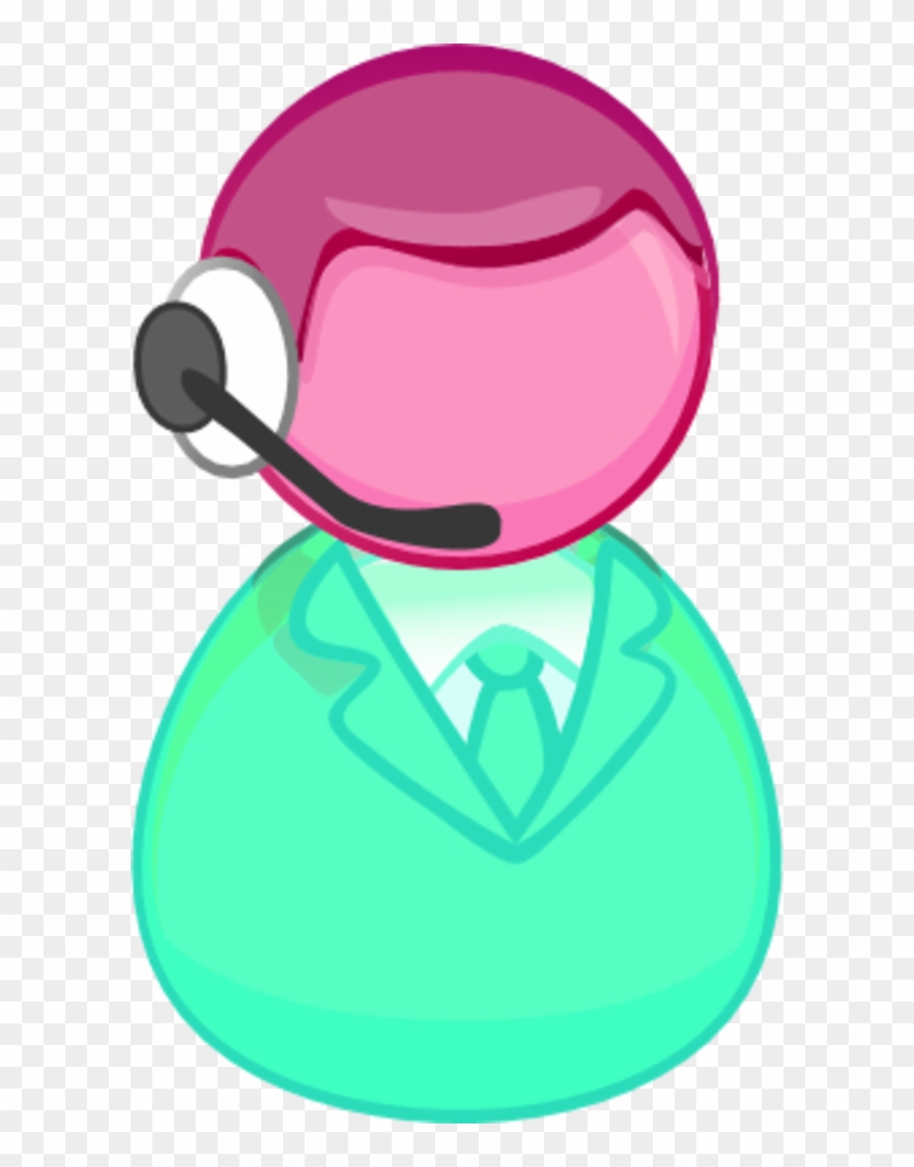 Male User Icon Phone Ear Headset - Customer Service Clip Art #123507