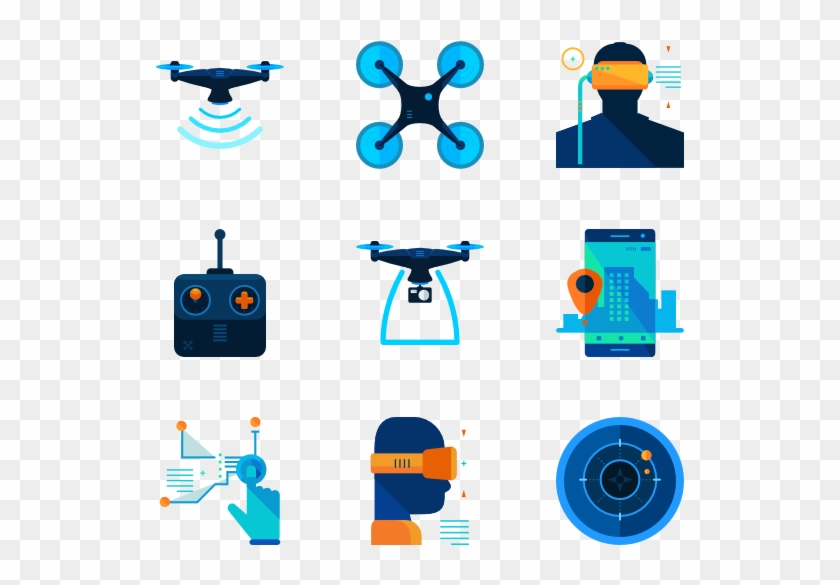 Drone - Drone Icon Flat #123546