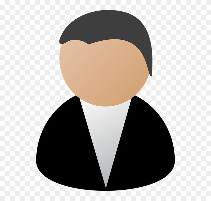 Person Business Avatar Anonymous User Black Suit - Business Faces Clip Art #123577