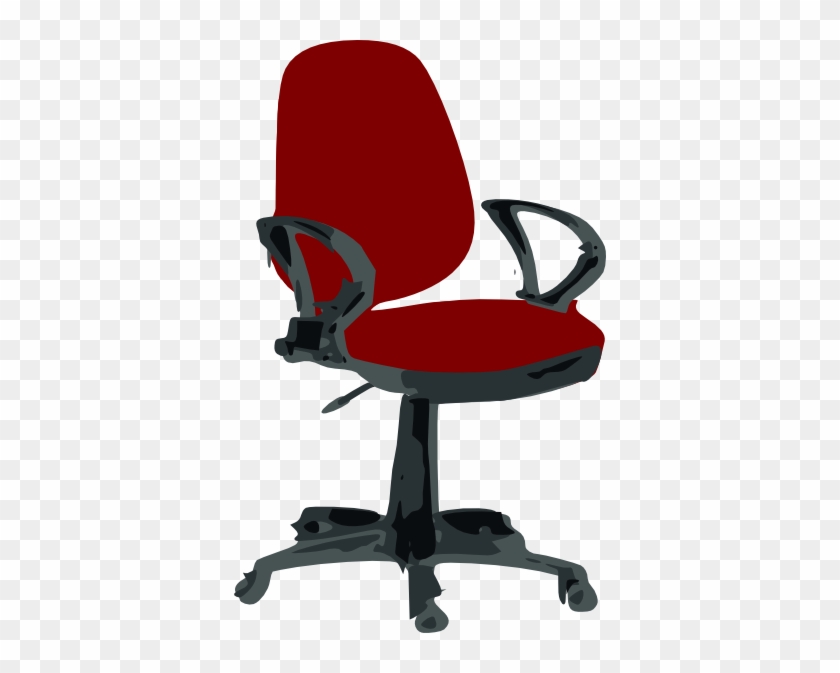 Red Desk Chair Clip Art - Office Chair Clip Art #123617