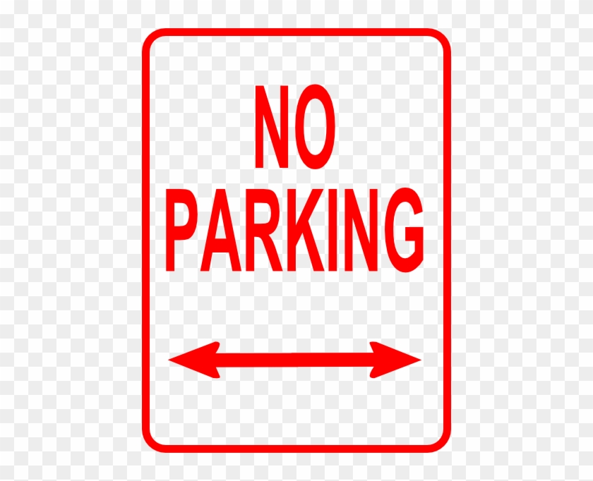 No Parking Sign Clip Art - No Parking On Both Sides #123682