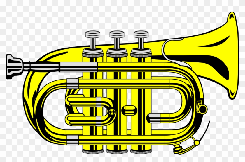 Onlinelabels Clip Art - Pocket Trumpet #123835