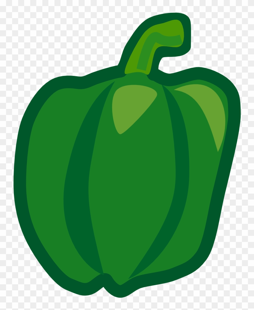 Absolutely Smart Clipart Pepper Green Object Pencil - Green Bell Pepper Clipart #123846