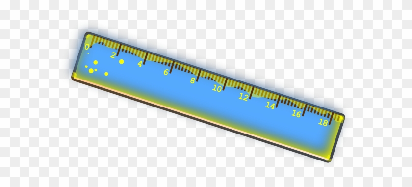 Ruler Clipart Blue And Yellow Ruler Clip Art At Clker - Ruler Clipart #123861