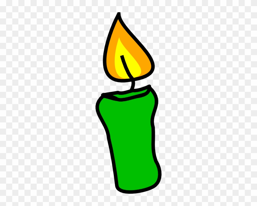 Green Cliparts - Green Candle Clipart #123901