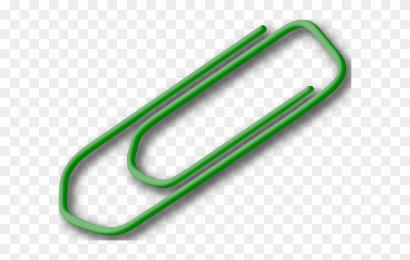 Green Paperclip Clip Art - Paper Clip Clip Art #123928