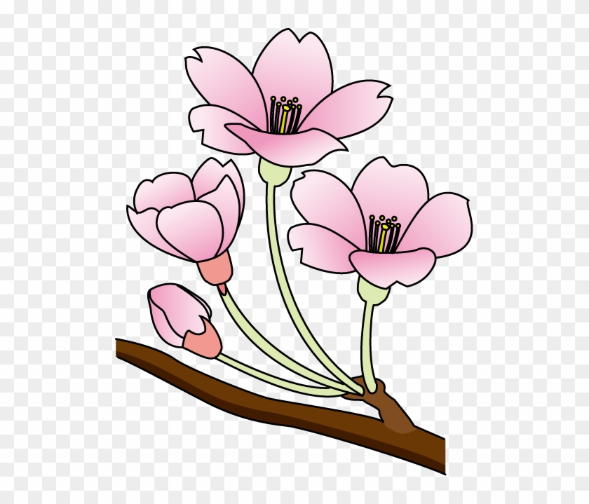 Cherry Blossom Clip Art Free - Cherry Blossom Clip Art Free #124043