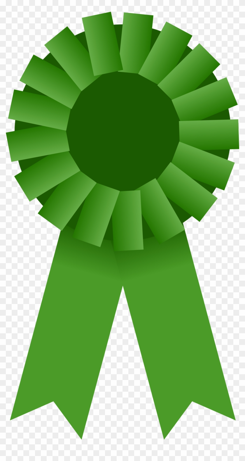 Big Image - Green Award Ribbon Png #124100