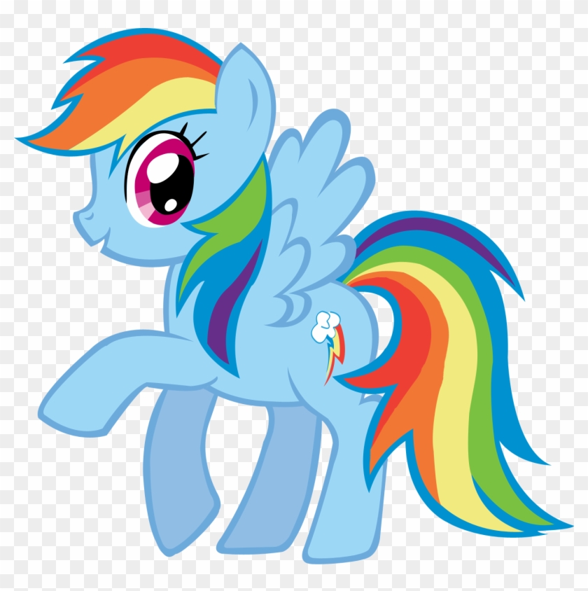 Rainbow Unicorn Clipart - Little Pony Friendship Is Magic #124216