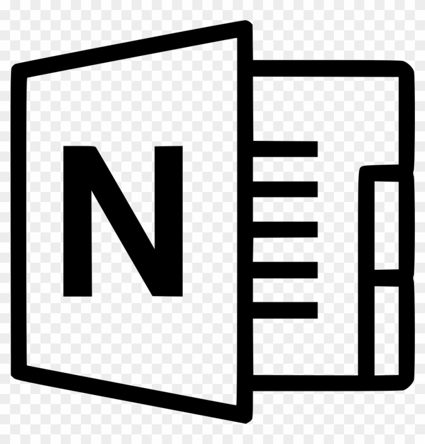 Microsoft Onenote Microsoft Powerpoint Microsoft Office - Microsoft Excel Logo Black And White #124442