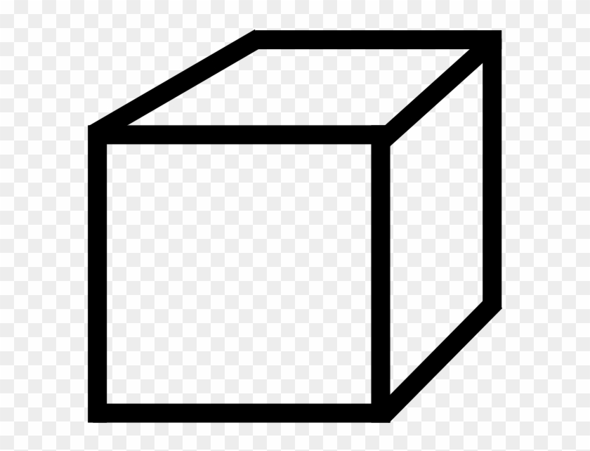 Cube Clipart Vector - Colouring Picture Of A Cube #124515