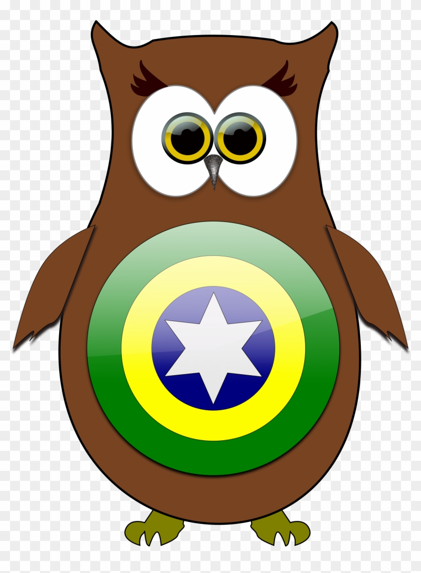 Free Owl Brazil Superhero Clipart Clipart And Vector - Clip Art #124564