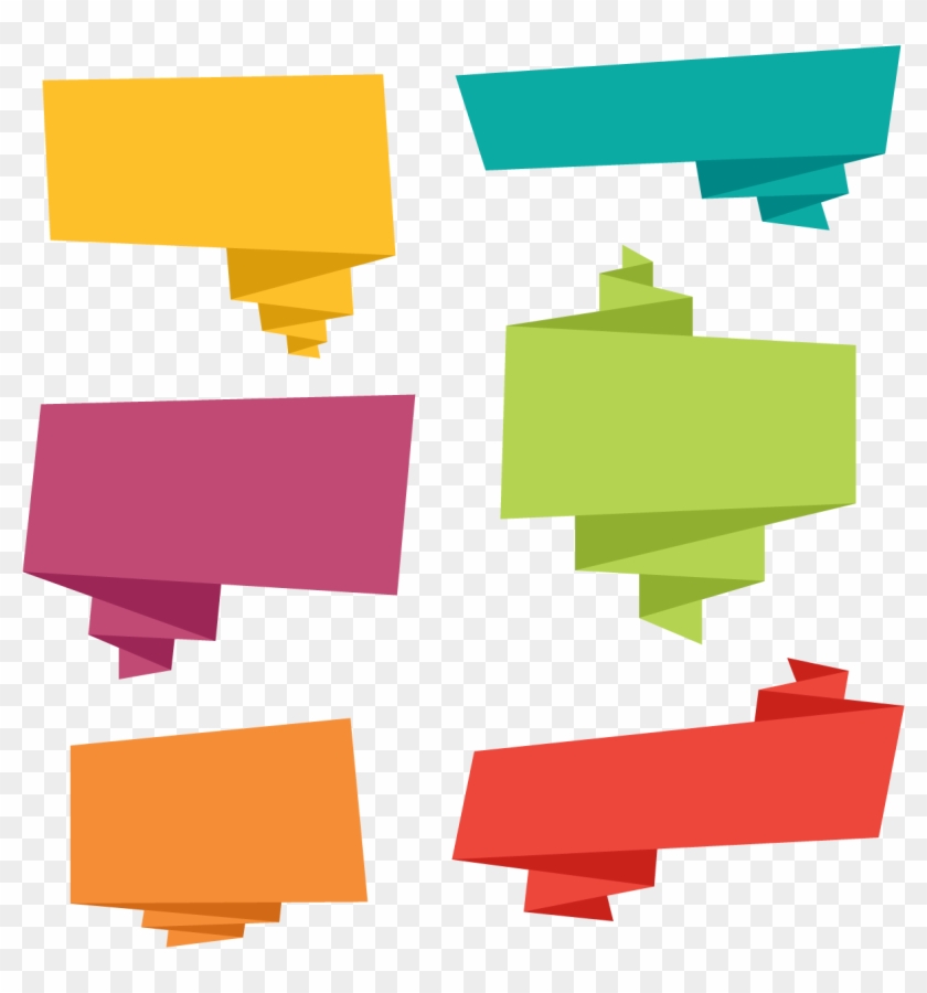 Speech Balloon Origami Microsoft Powerpoint - Banners Vector Png Colour #124656