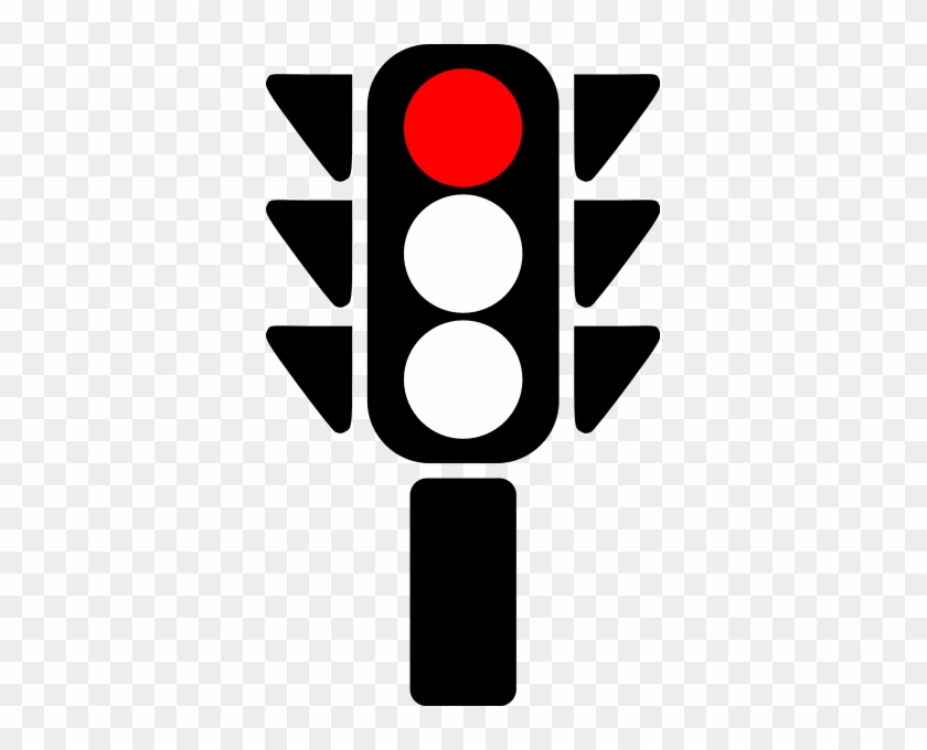 Traffic Semaphore Red Light Clip Art At Clker Com Vector - Red Traffic Light Icon #124692