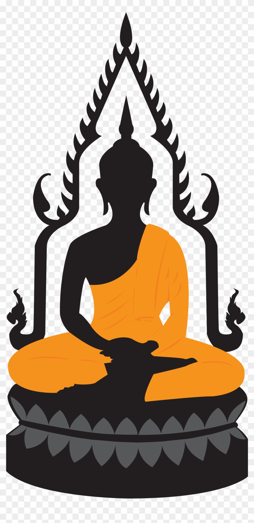 Buddha Lotus Statue Png Clip Art - Buddhism #124800