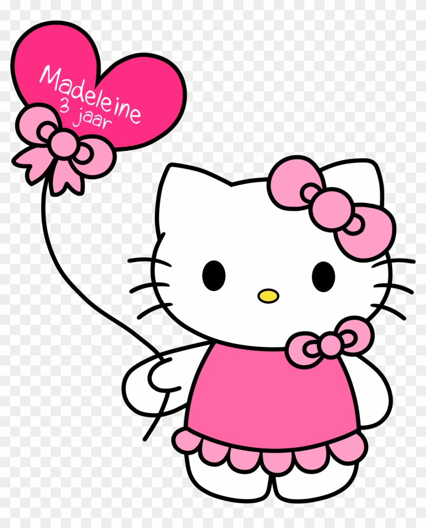 Hello Kitty Free Download Clip Art On Clipart - Hello Kitty With Balloons Png #125074