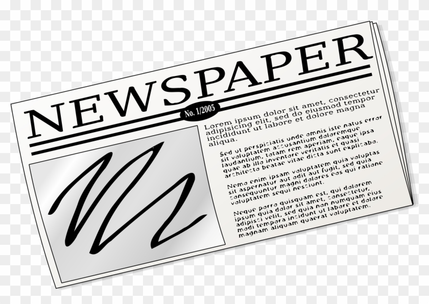 Clipart - Newspaper Clip Art #125202