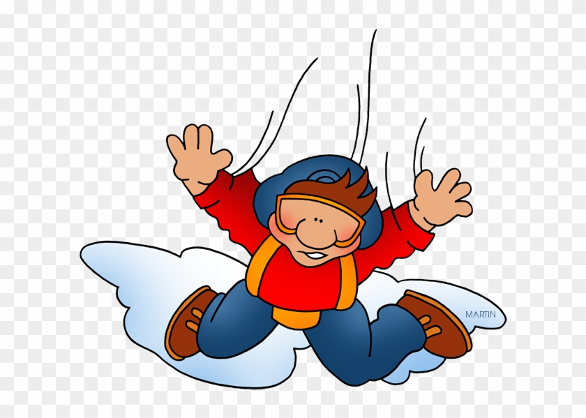 Free - Clip Art Sky Diving #125256