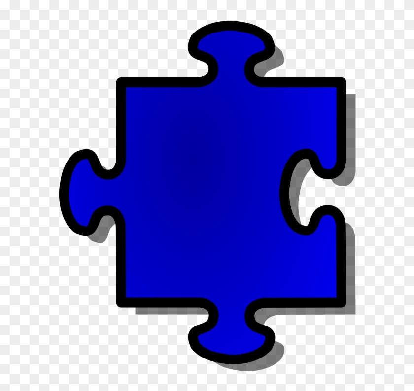 Free Vector Jigsaw Blue Puzzle Piece Clip Art - Puzzle Pieces Clip Art #125422