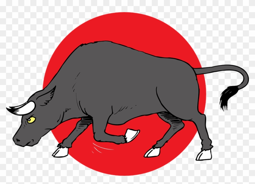 Bull Preparing To Charge Clip Art - Charge Clipart #125770