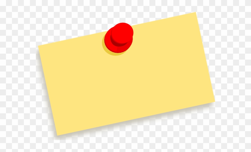 Free Vector Thumbtack Note Blank Clip Art - Drawing Pin - Free Transparent  PNG Clipart Images Download