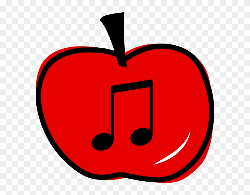 Apple Eighth Notes Clip Art At Clker Com Vector Online - Ten Apples Up On Top Apples #125815