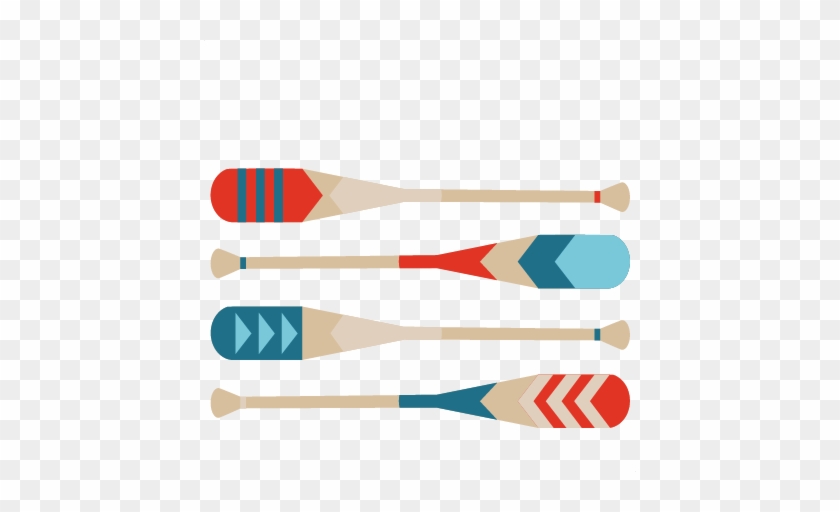 Large Paddles - Canoe Clip Art #125933
