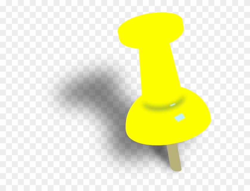 Push Pin Cliparts - Yellow Push Pin Png #125937