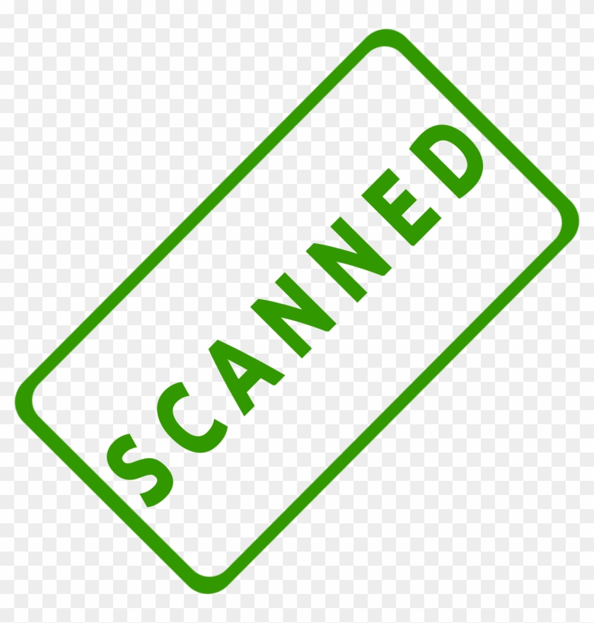 Scanner Clip Art Office - Scanned Stamp #126037