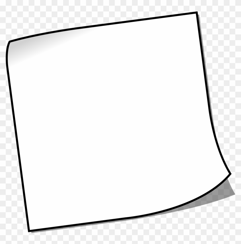 Clipart - White Sticky Note Transparent Background #126341