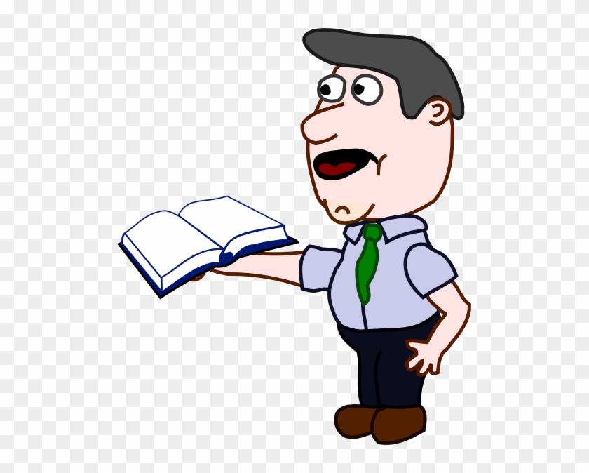 This Free Clip Arts Design Of Man Holding Book - Open Book Clip Art #126472