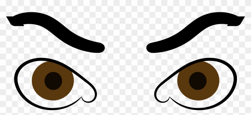 Angry Eyes Svg Vector File Vector Clip Art Svg File - Angry Eyes Clipart #126536