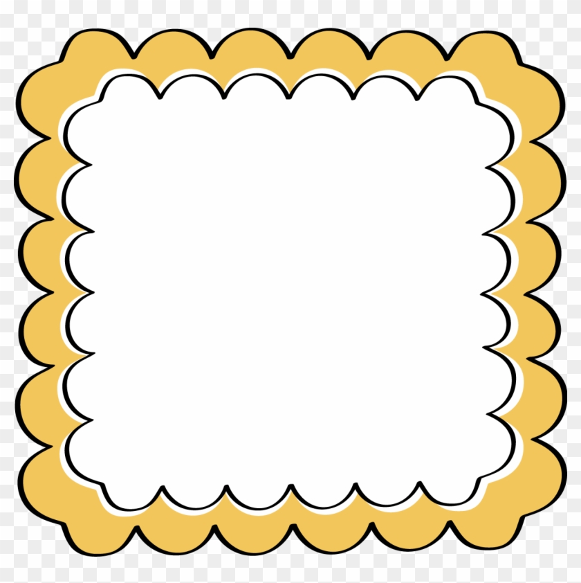 Yellow Scalloped Frame - Paparazzi Mystery Grab Bag #126581