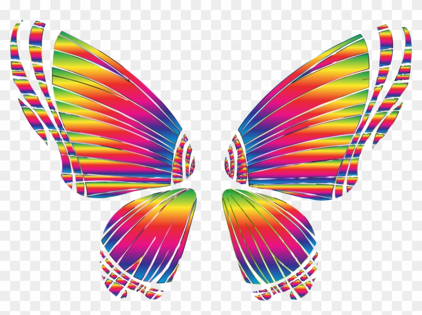 Rgb Butterfly Silhouette 10 8 No Background Bclipart - Butterfly With No Background #127161